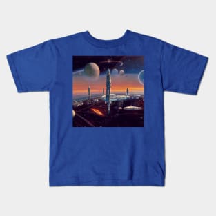 Interplanetary Spaceport Kids T-Shirt